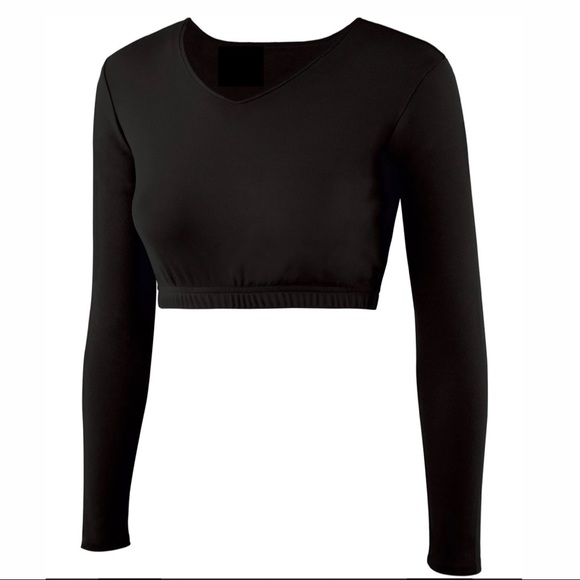 GTM sportswear CROPPED V-NECK BODYSUIT - Picture 1 of 3